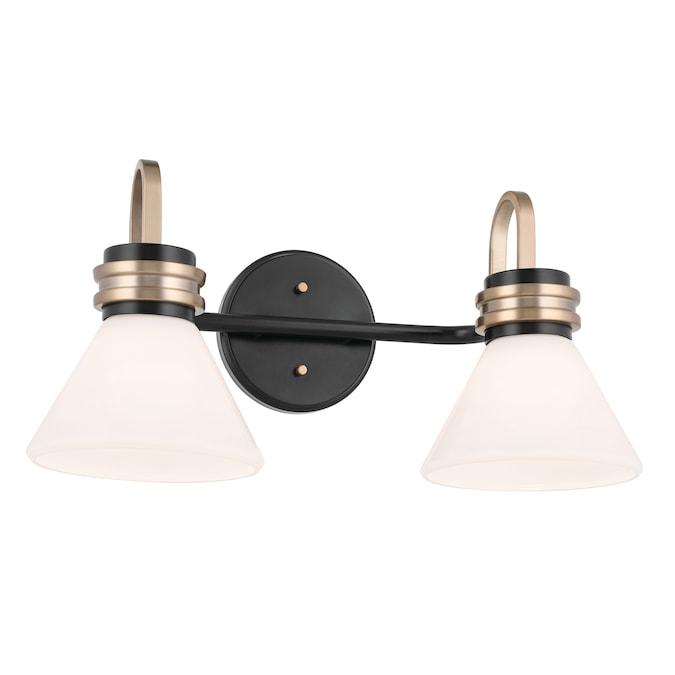 Kichler Farum 19.25-in 2-Light Black Modern/Contemporary Vanity Light