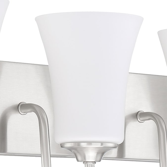 Craftmade Gwyneth 30-in 4-Light Brushed Nickel Traditional Vanity Light - Image 5