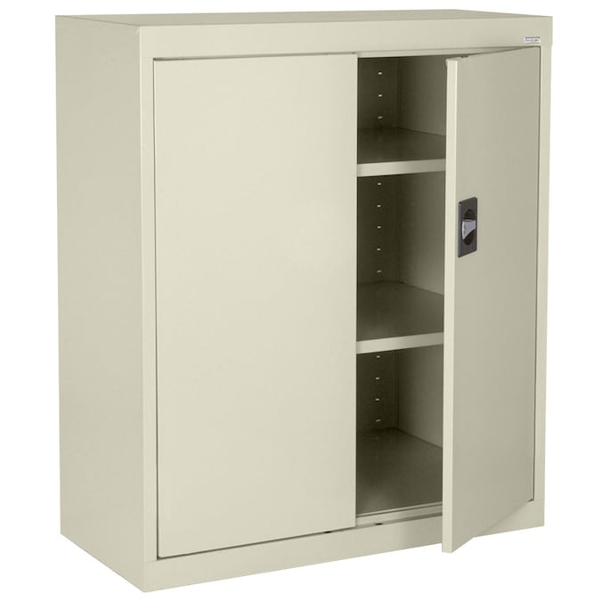 Sandusky 36-in W x 36-in H x 18-in D Freestanding Steel Garage Cabinet in Brown/Tan
