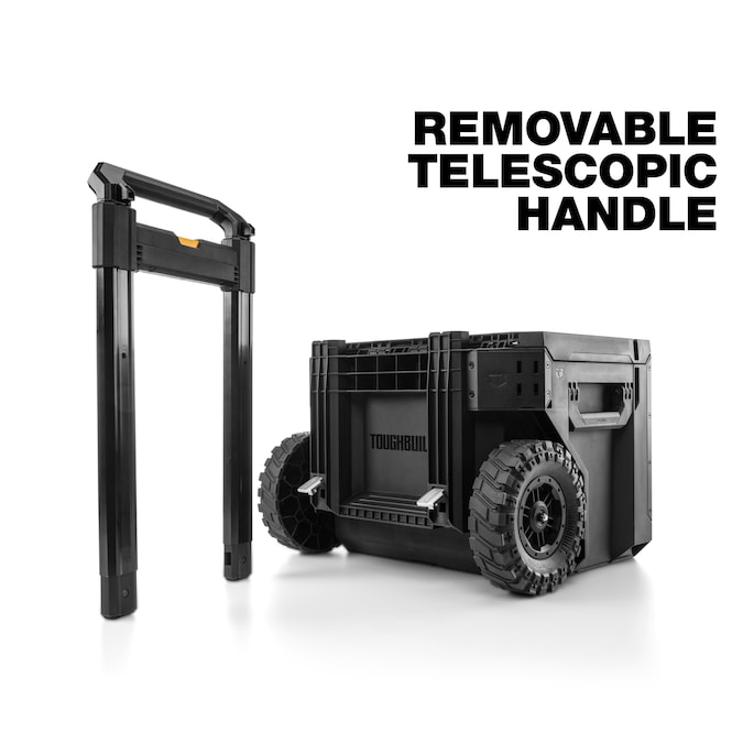TOUGHBUILT STACKTECH 22.3-in W x 26-in H x 19.7-in D Black Plastic/Metal Rolling Tool Box - Image 3