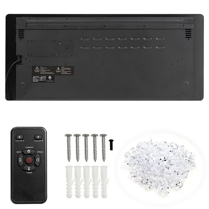 CASAINC 42-in W Black Fan-forced Wall-mount Electric Fireplace with Remote Control Included - Image 13