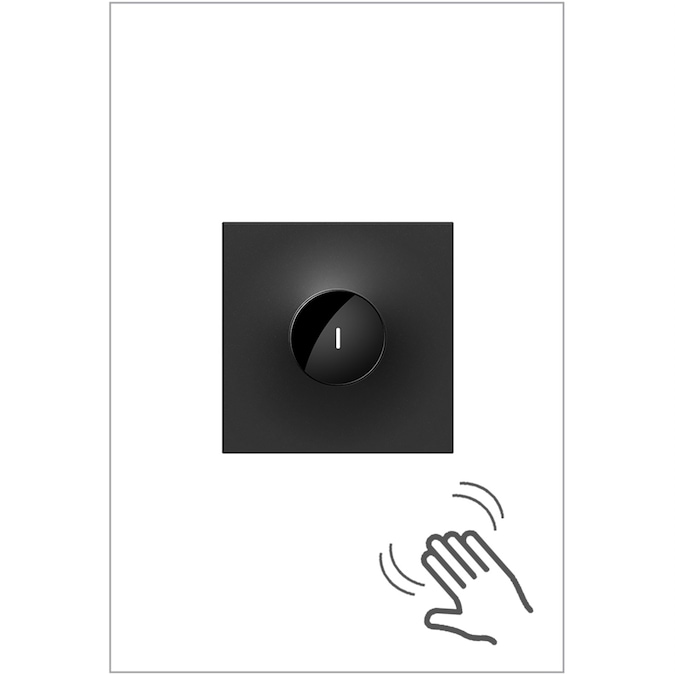 Legrand adorne Wave 15-amp Single-pole/3-way Illuminated Touchless Light Switch, Graphite