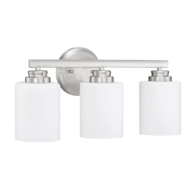 Craftmade Bolden 18-in 3-Light Brushed Nickel Transitional Vanity Light