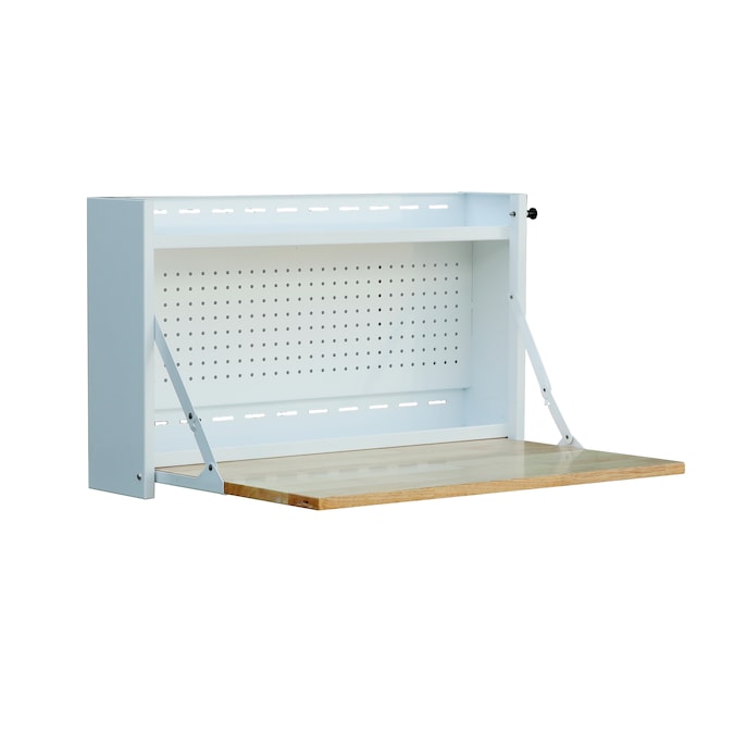 Viper Tool Storage 32-in L White Butcher Block Adjustable Height Work Bench