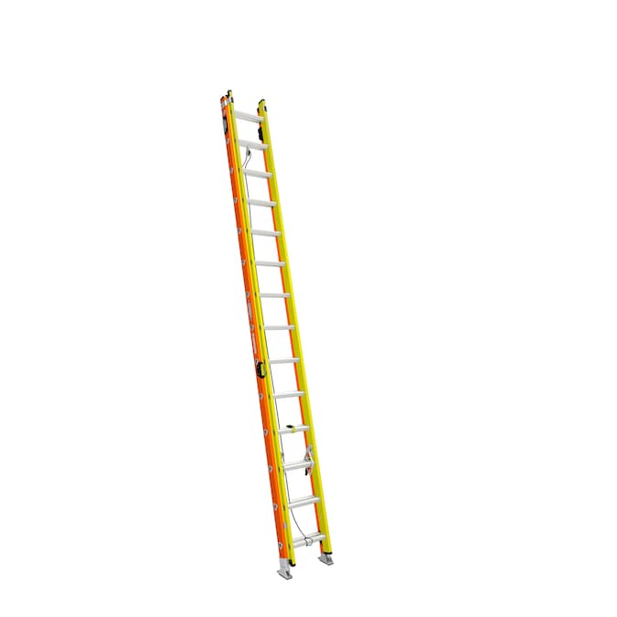 Werner Glidesafe 28-ft Fiberglass Type 1a- 300-lb Load Capacity Extension Ladder