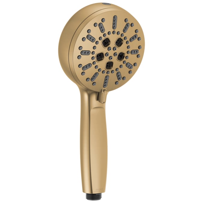 Delta ProClean Lumicoat Champagne Bronze 4.5-in Round Handheld Shower Head 1.75-GPM (6.6-LPM)