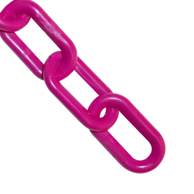 Mr. Chain 1.5 in (#6, 38Mm) X 500 Ft Safety Pink Plastic Barrier Chain