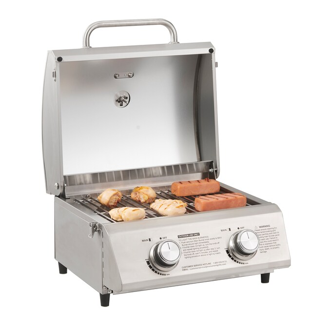 Monument Stainless Steel 2-Burner Liquid Propane Gas Grill - Image 13