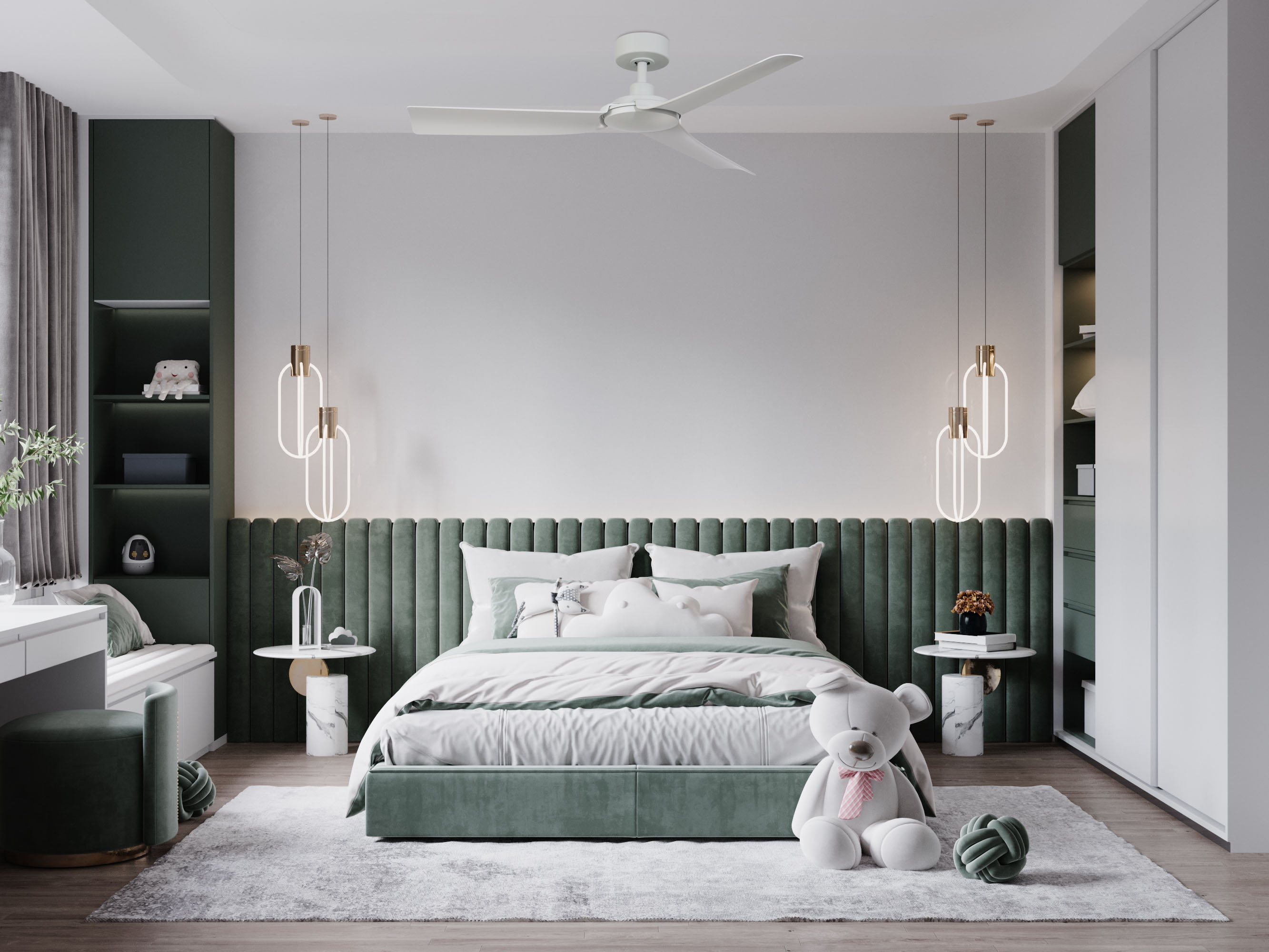 Lochwood 52-in Outdoor Matte White with Matte White Blades Ceiling Fan Without Light - Remote Included ( 3 -Blade ) - Image 7