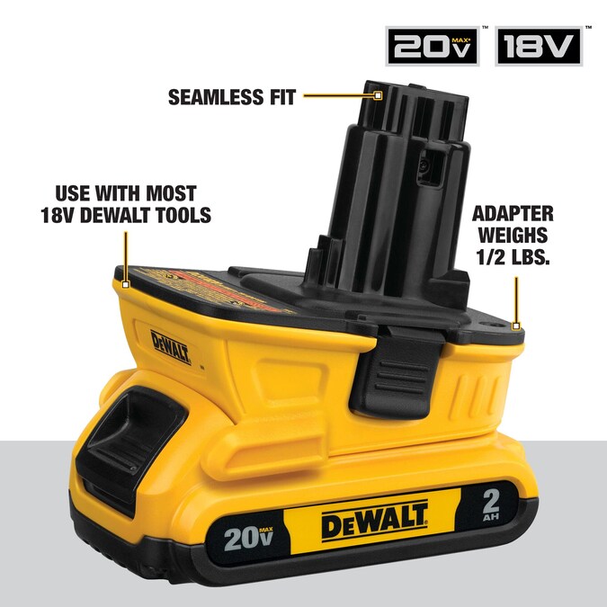 DEWALT 20-V 2-Pack Lithium Battery Adapter Kit (2 Ah) - Image 3