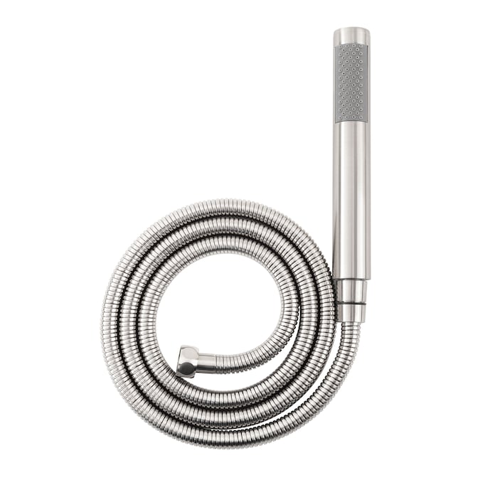 AKDY Brush Nickel 1-handle Freestanding High-arc Bathtub Faucet with Hand Shower (Valve Included) - Image 5