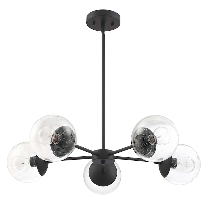 Design House Gracelyn 5-Light Matte Black Modern/Contemporary Dry rated Chandelier
