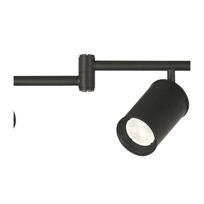 allen + roth Mason 57.25-in 6-Light Matte Black dimmable Gu10 Pin Base Traditional Track Bar - Image 4