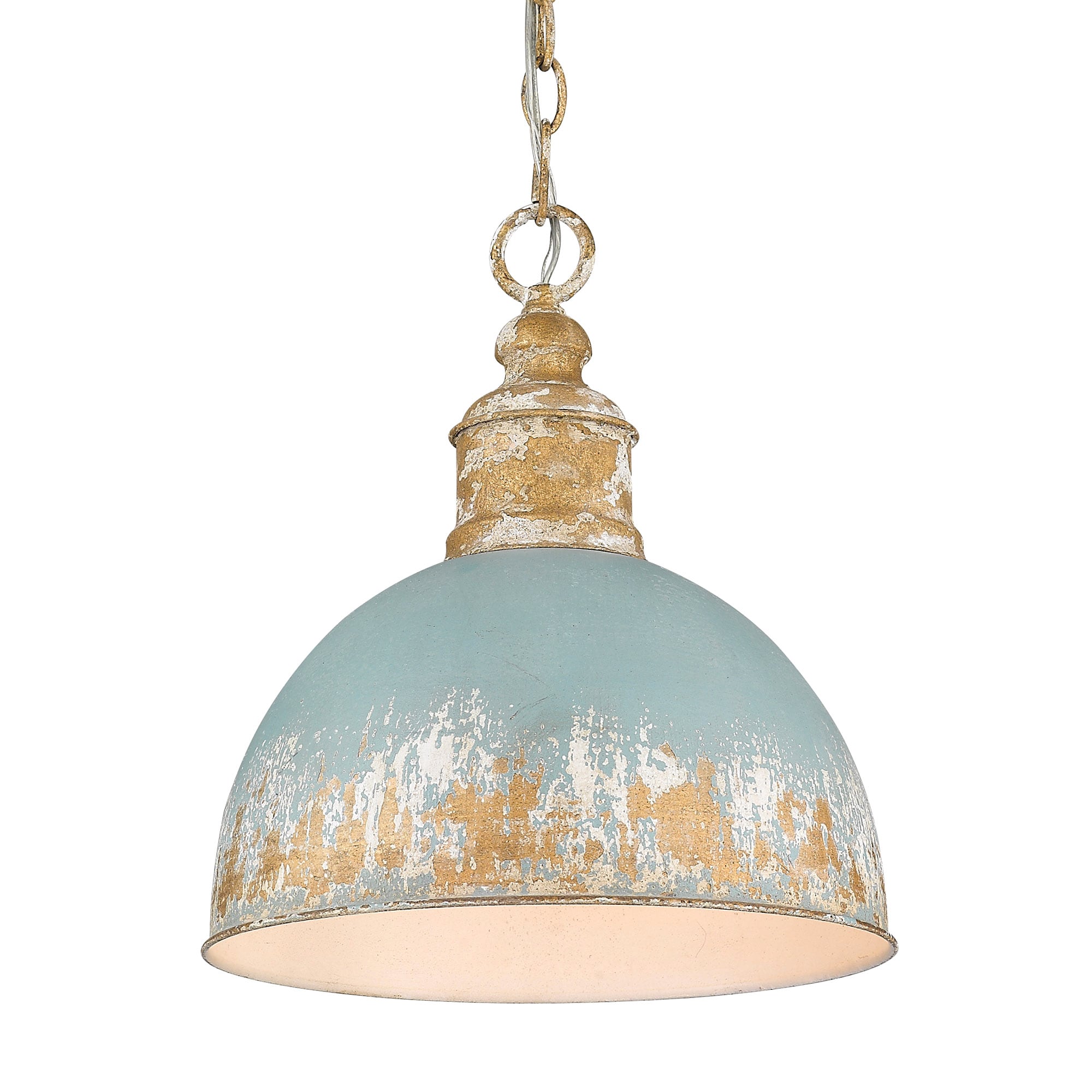 Alison Vintage gold Rustic Cone Large Hanging Pendant light