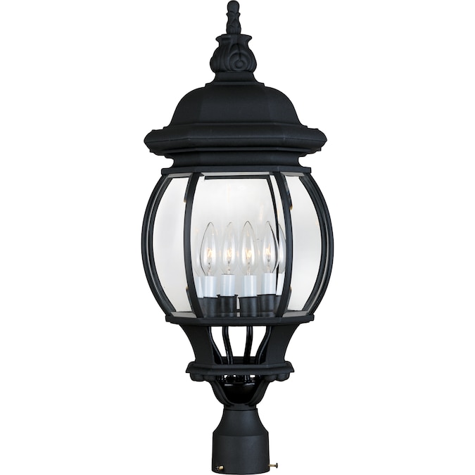 Maxim Lighting Crown Hill 27-in Black Traditional Outdoor Post Light