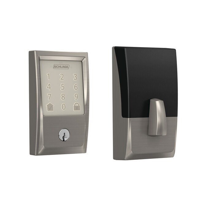 Schlage Encode Century Satin Nickel Smart Lock Electronic Deadbolt with Wifi Touchscreen Keypad
