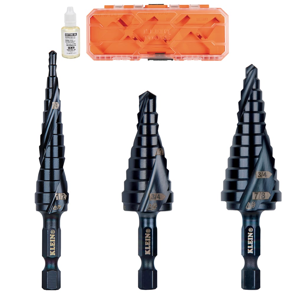 Premium All Purpose Quick Release Step Bit Kit, 3 Piece - Image 13