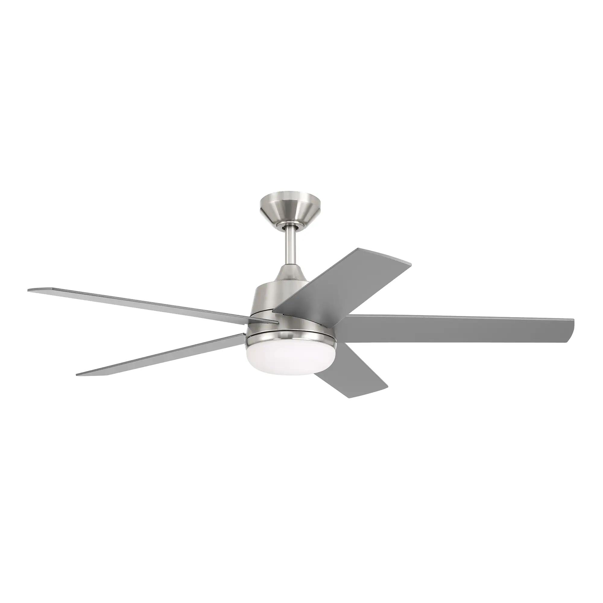 Astrea 52-in Color-Changing Integrated LED Outdoor Flush Mount Smart Brushed Nickel with Silver Blades Ceiling Fan With Light - Remote Included ( 5 -Blade ) - Image 9