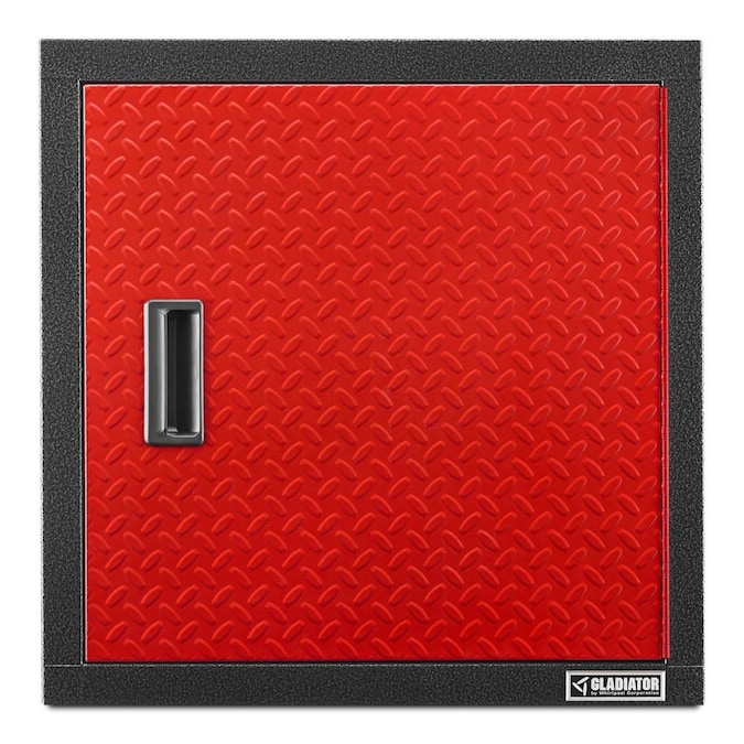 Gladiator Premier Wall GearBox 24-in W x 24-in H x 12-in D Wall-mounted Steel Garage Cabinet in Red