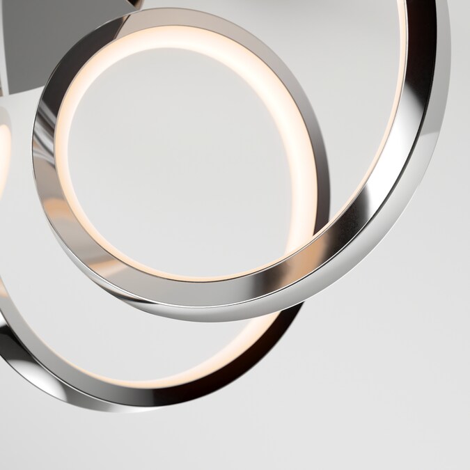 Artika Ribbon 1-Light Chrome LED Flush Mount Light - Image 4