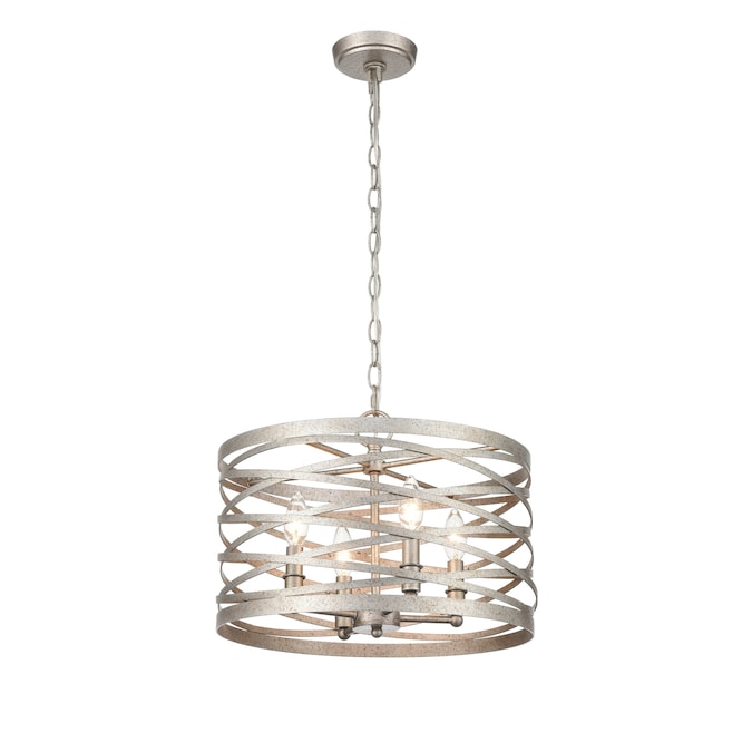 929 Lighting 929 Pendant Lighting 4-Light Antique Nickel Modern/Contemporary Geometric Medium Hanging Pendant Light - Image 3