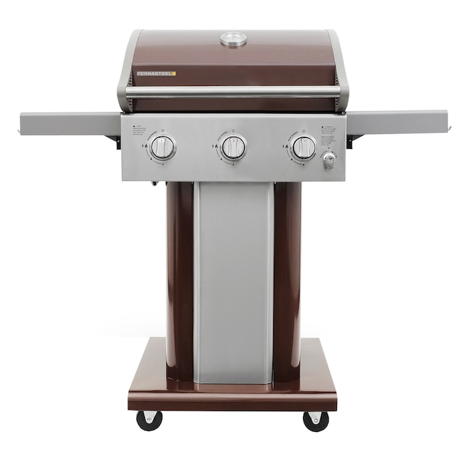 Permasteel Mocha 3-Burner Liquid Propane Gas Grill