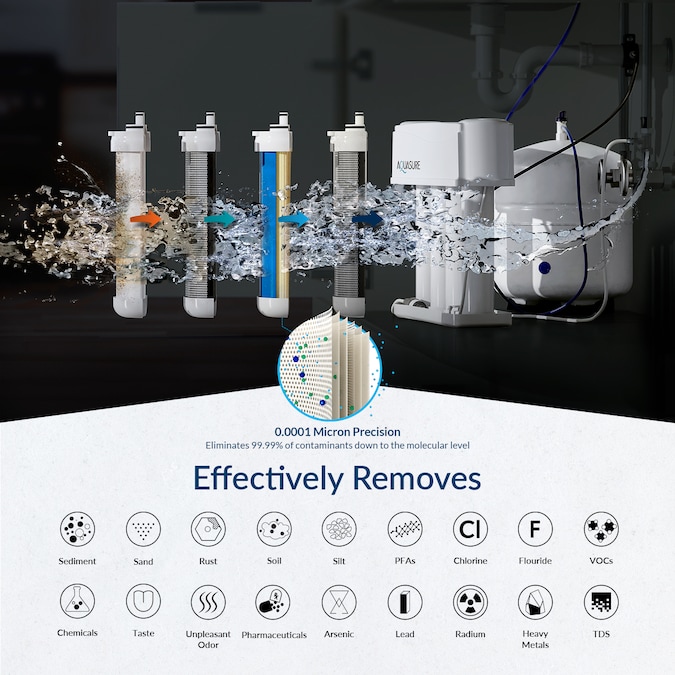 AQUASURE Premier 4-stage Multi-method Reverse Osmosis Filtration System - Image 3