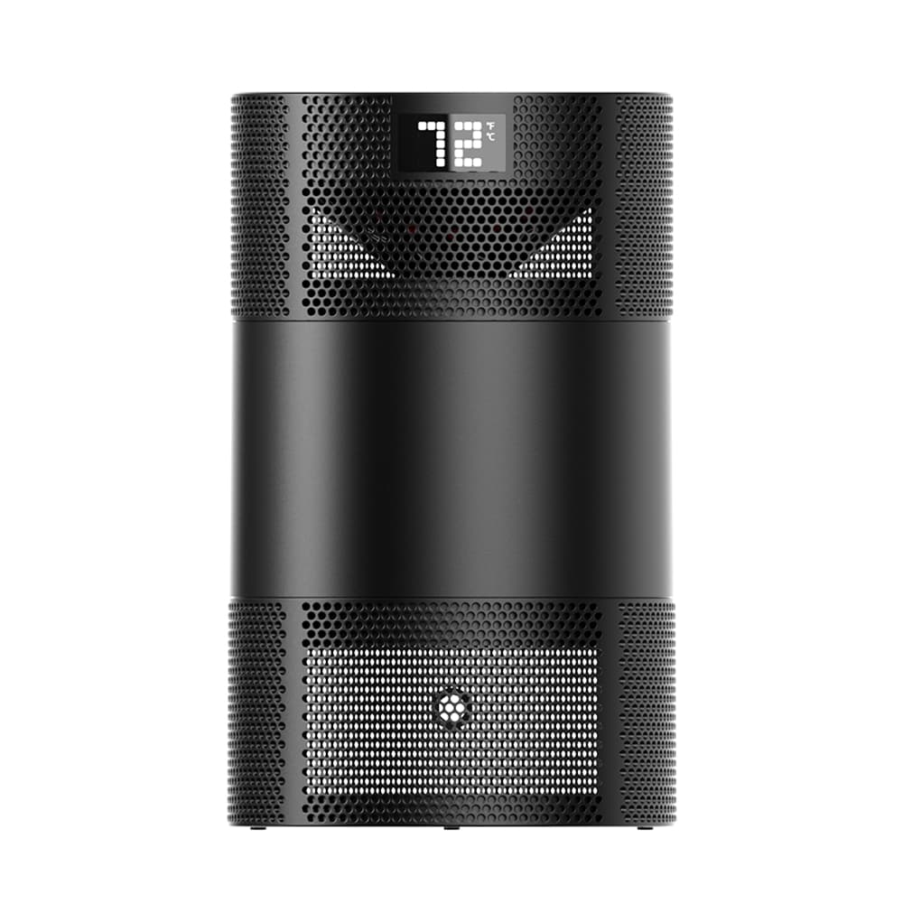 Up to 1500-Watt Ceramic Tower Indoor Electric Space Heater with Thermostat and Remote Included