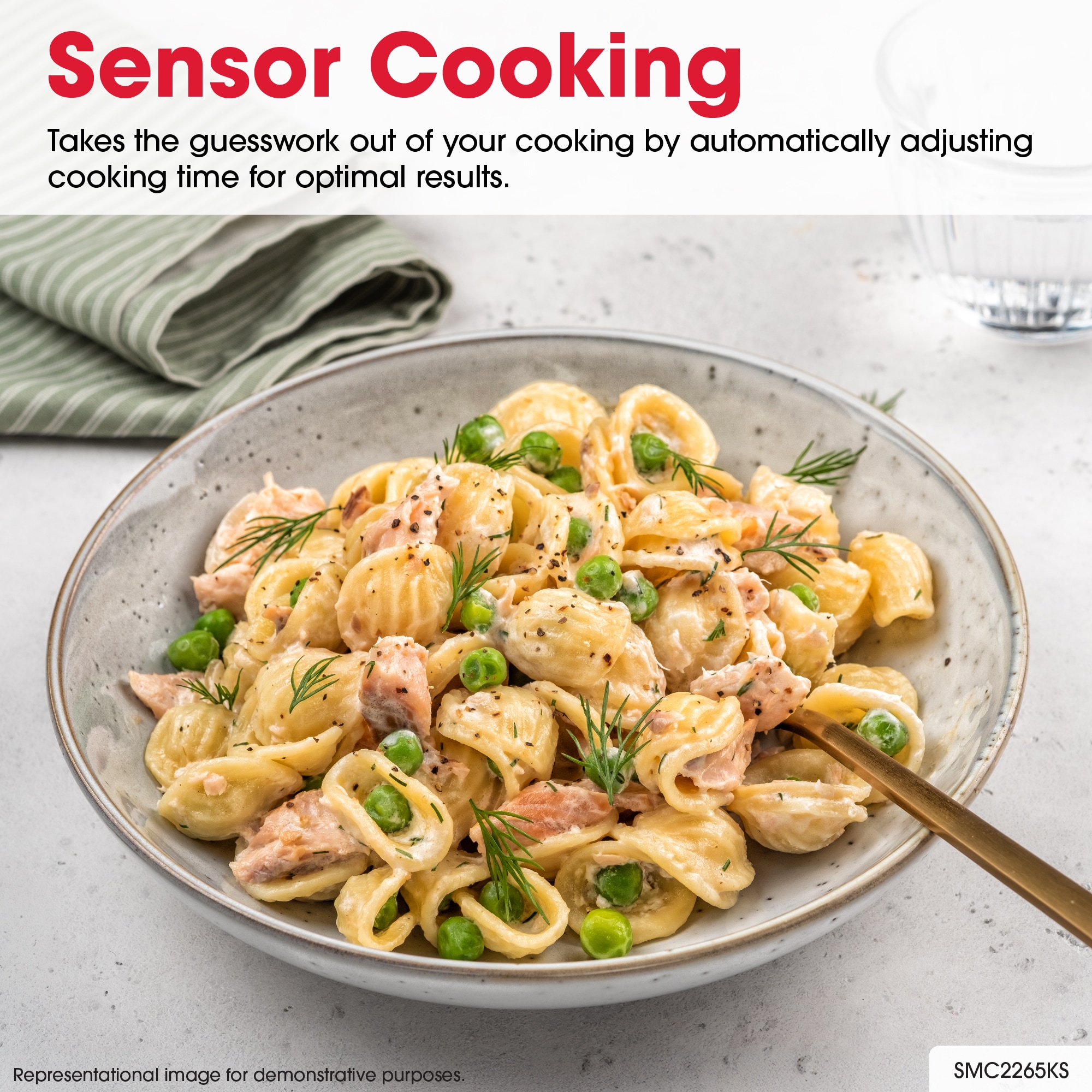 2.2-cu ft Large (Greater than 1.5-cu ft) 1200 -Watt Sensor Cooking Controls Countertop Microwave ( Stainless Steel ) - Image 8