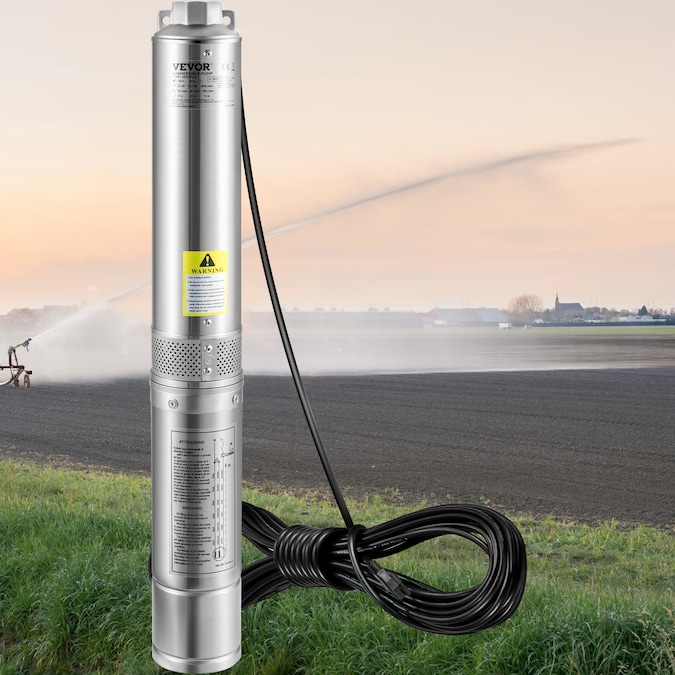 VEVOR 1/2-HP 115-Volt 28-GPM Stainless Steel Submersible Well Pump - Image 2