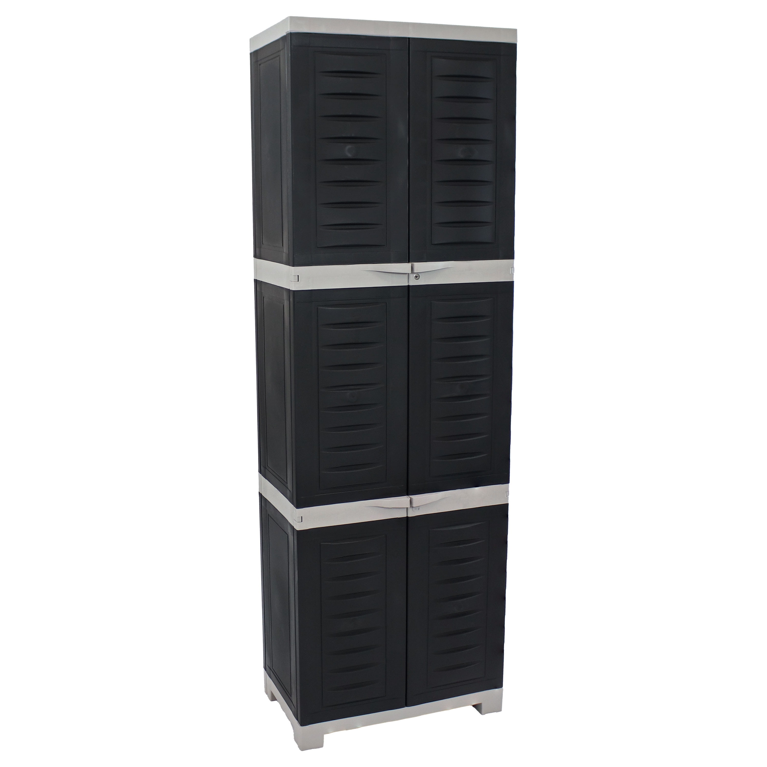 23.25-Inches W x 72-Inches H Plastic Gray Freestanding Utility Storage Cabinet