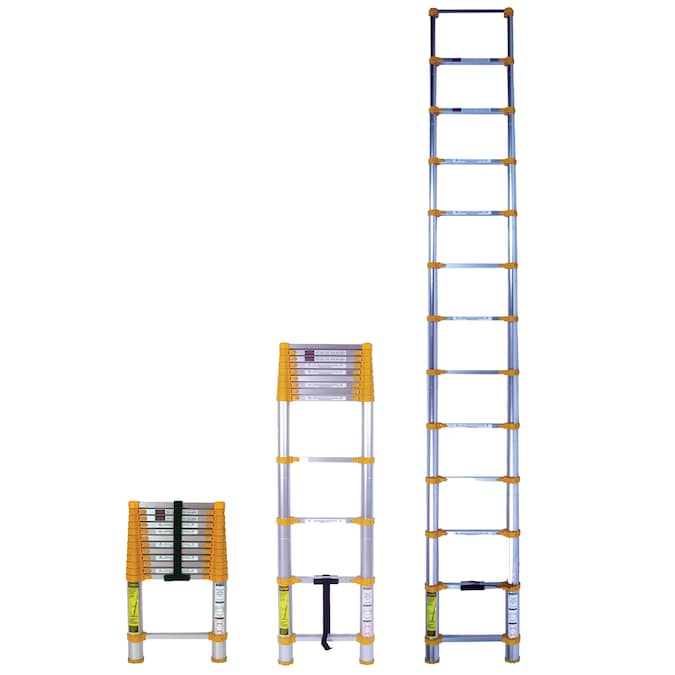 Xtend+Climb ANSI Certified 12.5-ft Aluminum Type 1- 250-lb Load Capacity Telescoping Extension Ladder