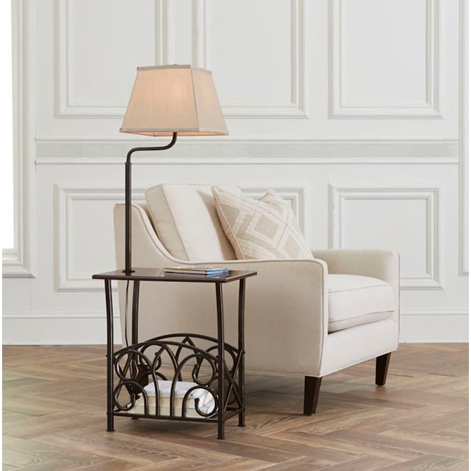 allen + roth 54-in Bronze Shelf Floor Lamp - Image 5