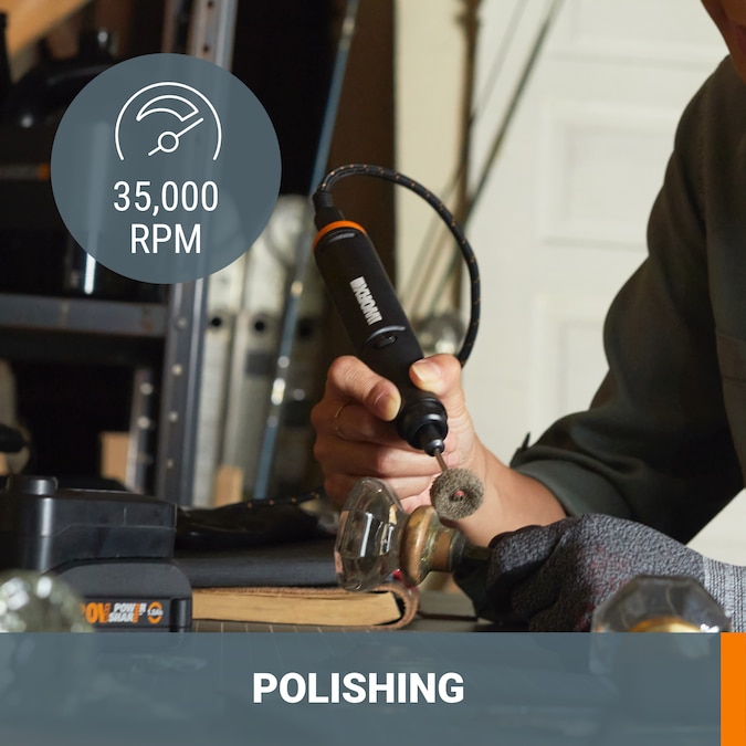 WORX MakerX Variable Cordless 20-volt Max Crafting Rotary Tool Kit - Image 5