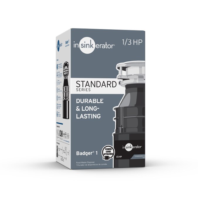 InSinkErator Badger 1XL Continuous Feed 1/3-HP Septic Safe Corded Garbage Disposal - Image 10