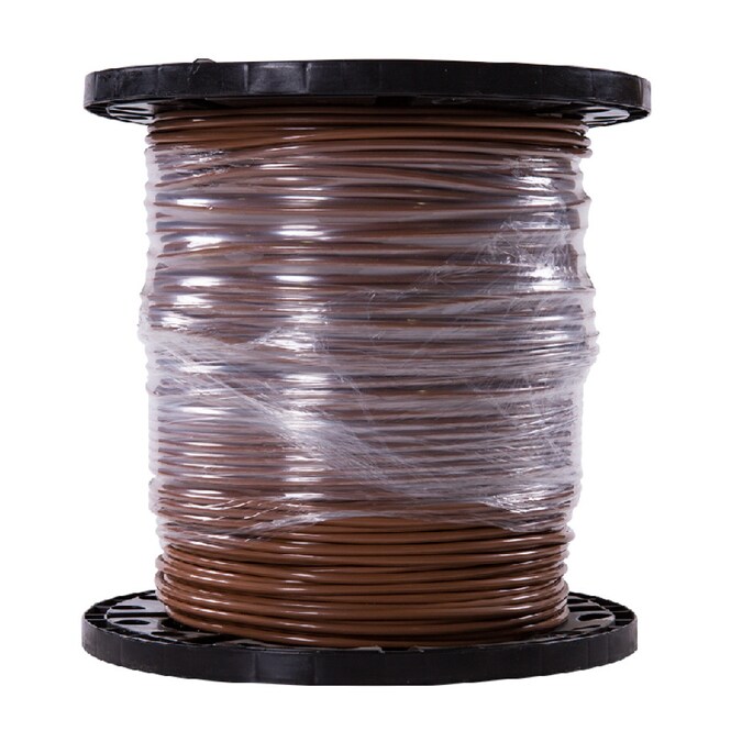 Southwire SIMpull 500-ft 6-AWG Brown Stranded Copper Thhn Wire (By-the-roll)