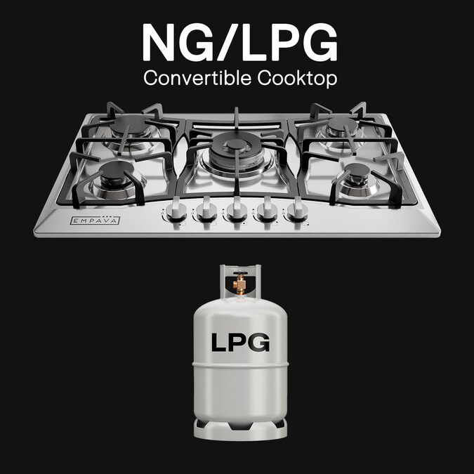 Empava 30-in 5 Burners Stainless Steel Gas Cooktop - Image 2