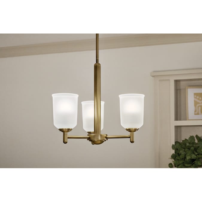 Kichler Shailene 3-Light Gold Traditional Led, Dry rated Chandelier