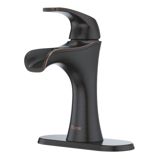 Pfister Jaida Tuscan Bronze Single Hole 1-Handle WaterSense Bathroom Sink Faucet with Drain and Deck Plate