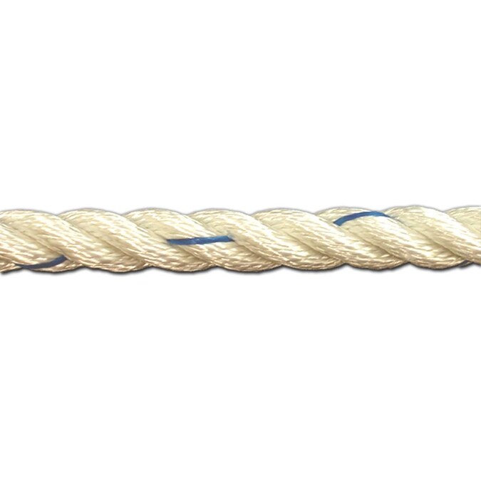 T.W. Evans Cordage 0.5-in x 600-ft Twisted Polypropylene Rope (By-the-Roll)
