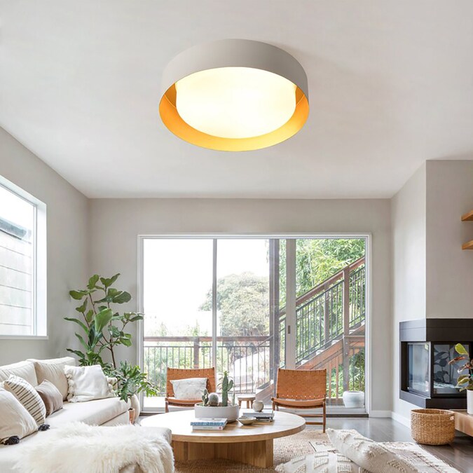 EDISLIVE Victor 3-Light White LED Flush Mount Light - Image 4