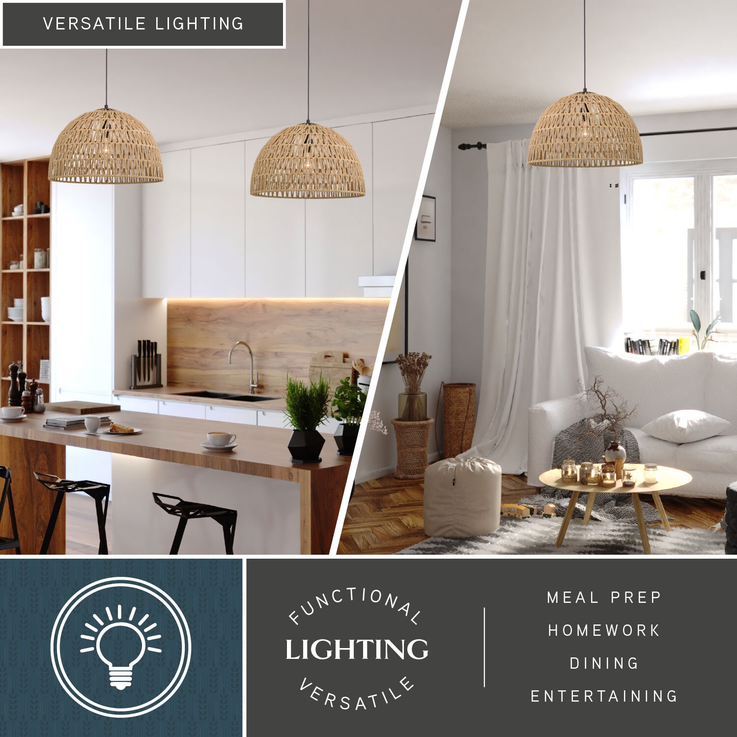 Nassau 1 -Light Matte Black Transitional Dome Medium Hanging Pendant light - Image 3