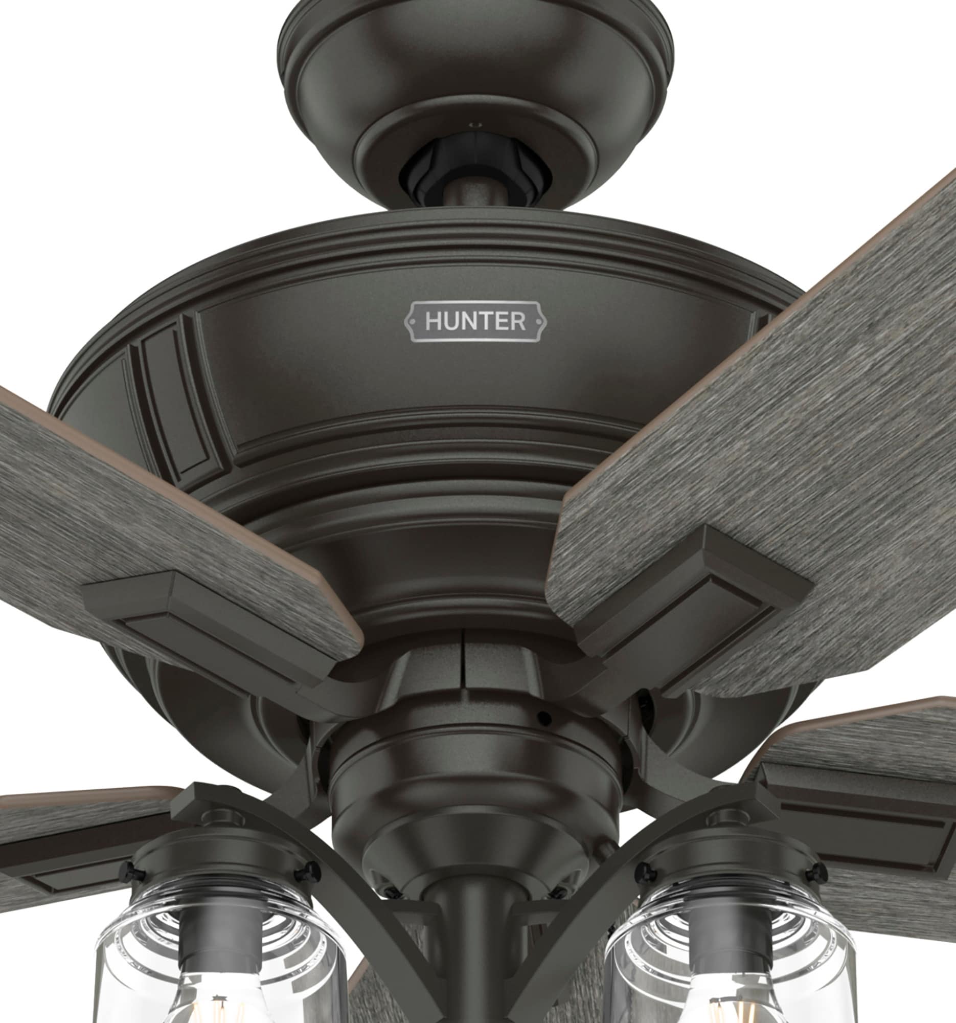 Maya 54-in Noble Bronze with Dark Gray Oak/Warm Grey Oak Blades Ceiling Fan With Light ( 5 -Blade ) - Image 12