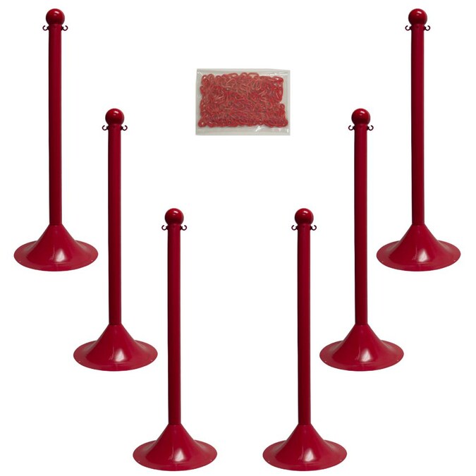 Mr. Chain Red Light Duty Stanchion and Chain Kit