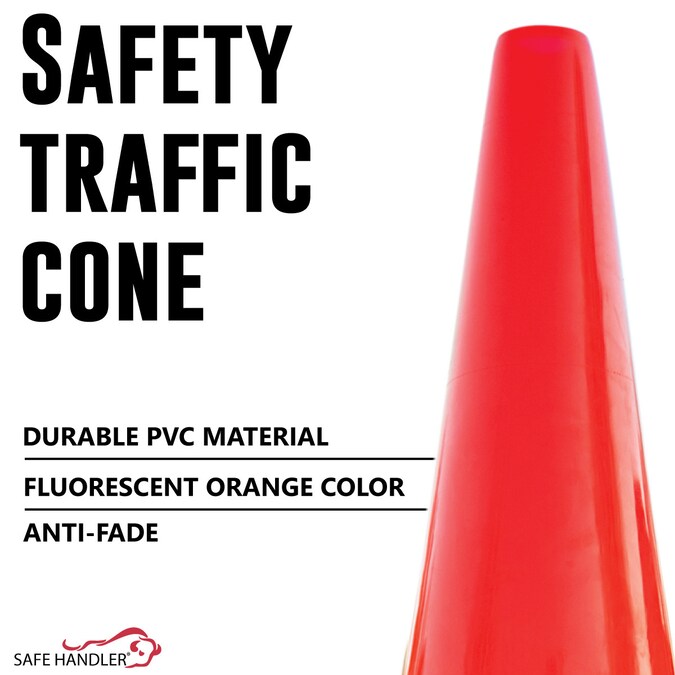 Safe Handler 6-Pack 28-in Orange Traffic Safety Cone - Image 5
