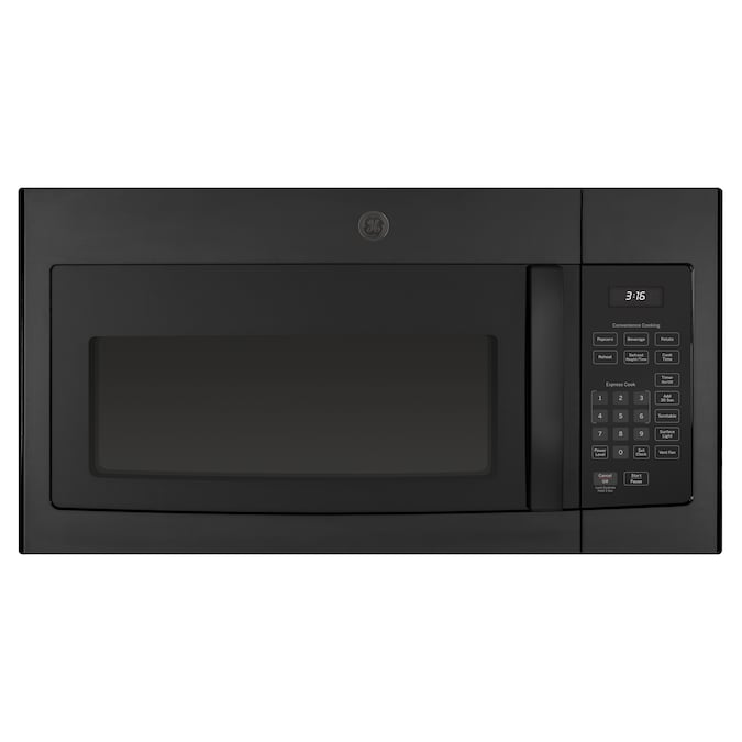 GE 1.6-cu ft 1000-Watt 29.875-in Over-the-Range Microwave (Black)