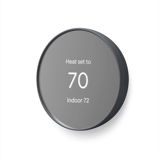 Google Nest Thermostat with Wi-Fi Compatibility - Charcoal