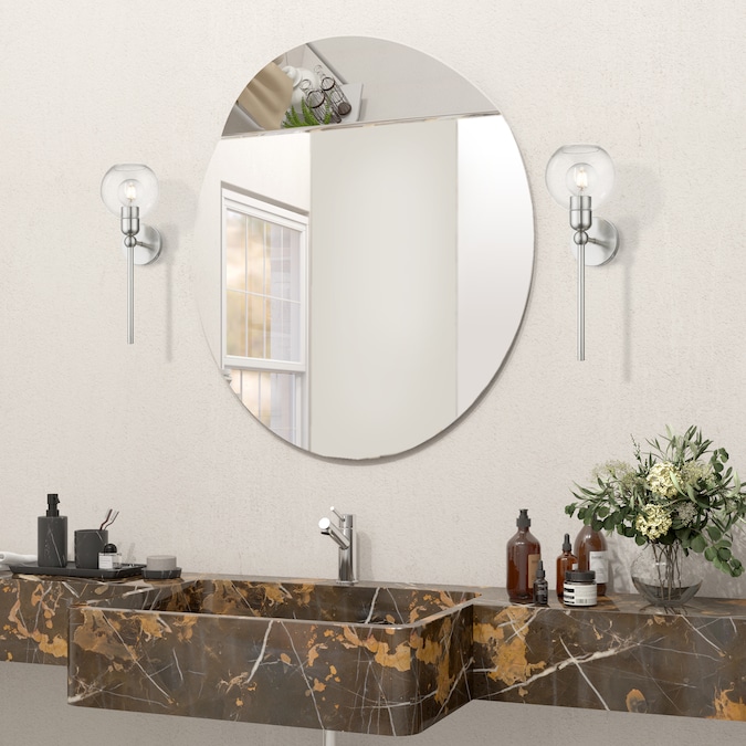 Livex Lighting Downtown 6.5-in W 1-Light Brushed Nickel Industrial Incandescent Wall Sconce - Image 9