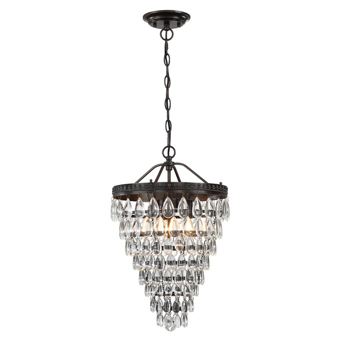 WELLFOR TC Chandelier 3-Light Oil-Rubbed Bronze Modern/Contemporary Dry rated Chandelier