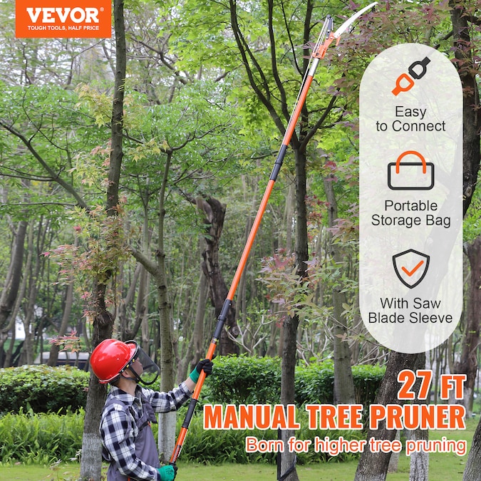 VEVOR 27 FT Manual tree pruner Telescoping Pole Pruning Saw - Image 3